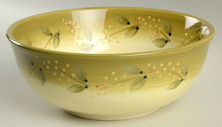 Tuscan Poinsettia 10" Round Serving Bowl