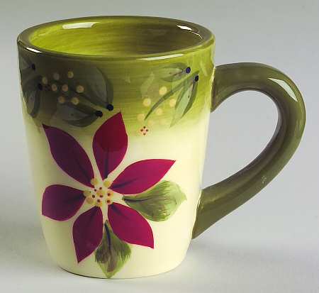 Tuscan Poinsettia Mug