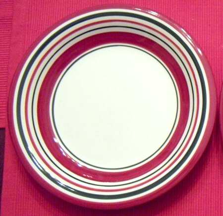 Ribbon Candy Salad Plate
