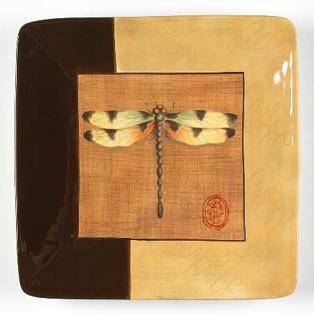 Golden Orchids Salad Plate by Certified International