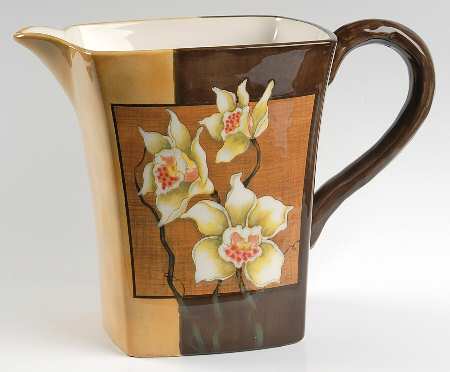 Golden Orchids 104 Oz Pitcher by Certified International