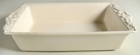 Firenze Ivory 17" Rectangular Baker