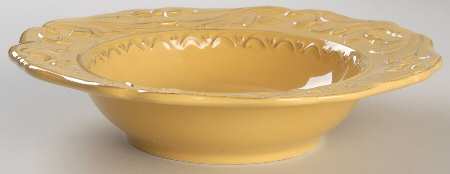 Firenze Gold Large Rim Soup Bowl
