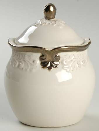 Regency Ivory Sugar Bowl & Lid