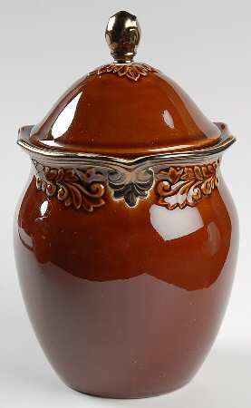 Regency Brown Small Canister & Lid