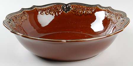 Regency Brown 12" Round Vegetable Bowl