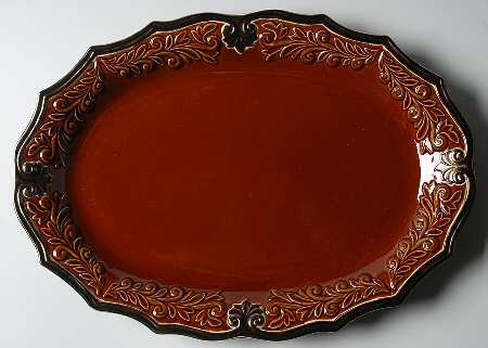 Regency Brown 18" Oval Serving Platter