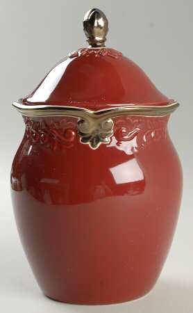Regency Red Medium Canister & Lid