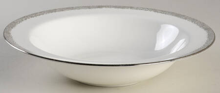 Antique Ribbon Large Rim Soup Bowl
