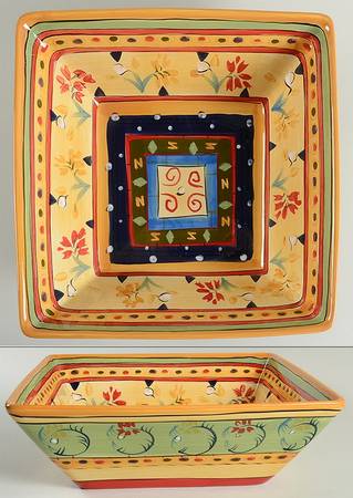 Esmeralda 11" Square Serving Bowl