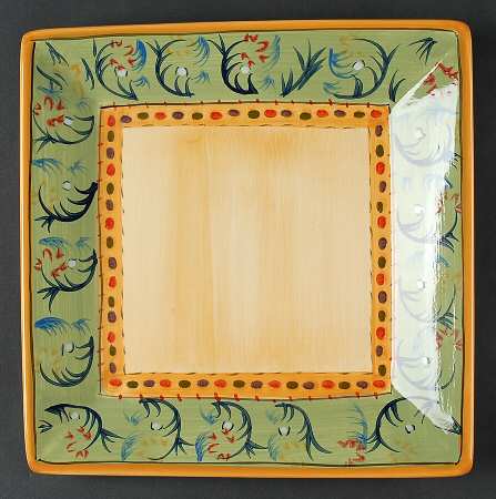 Esmeralda Square Dinner Plate