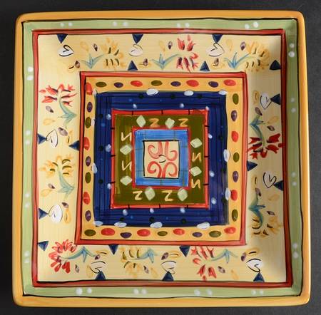 Esmeralda Square Salad Plate