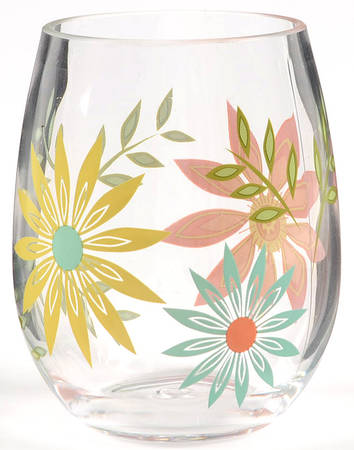 Happy Days (Corelle) Acrylic/Plastic Stemless Wine