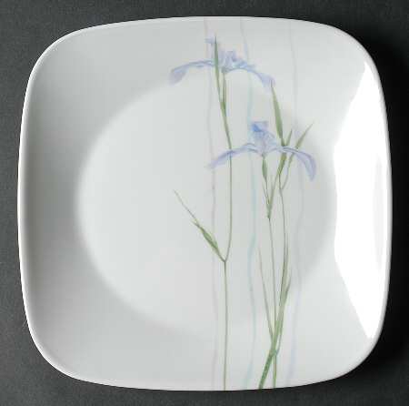 Shadow Iris (Corelle) Square Luncheon Plate