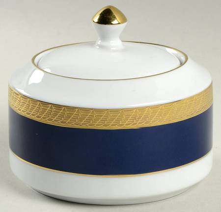 Pure Cobalt Sugar Bowl & Lid