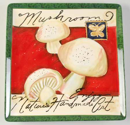 Gourmet Veggies Square Dinner Plate