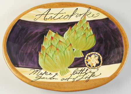 Gourmet Veggies 18" Oval Serving Platter
