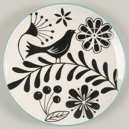 Silhouettes Salad Plate
