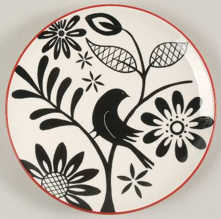 Silhouettes Salad Plate