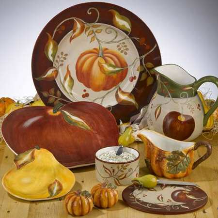 Tuscan Harvest 16" Chop Plate (Round Platter)