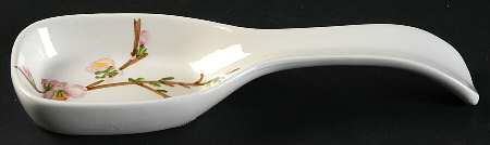 Cherry Blossom (Thin Body, Corelle) Spoon Rest/Holder (Holds 1 Spoon)