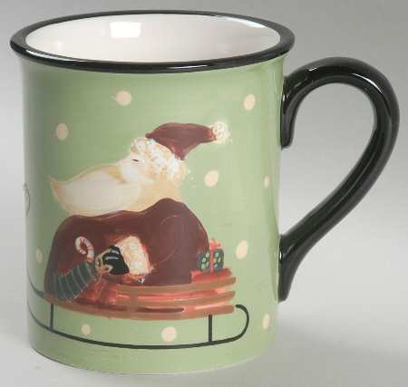 Sledding Santa Mug