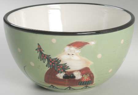Sledding Santa Individual Ice Cream Dish