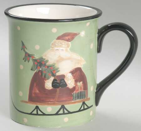 Sledding Santa Mug