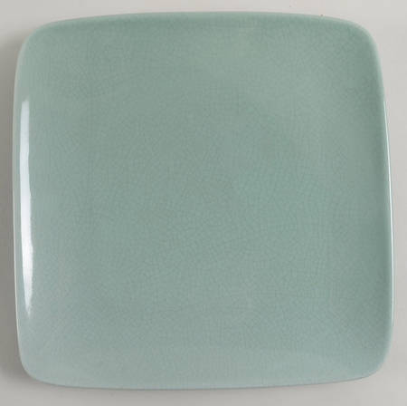Ancien Celadon Square Dinner Plate