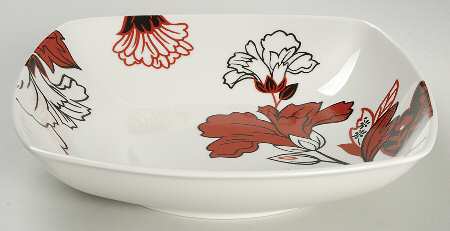 Velvet Flower (Rounded Square) Soup/Cereal Bowl