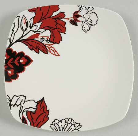 Velvet Flower (Rounded Square) Salad Plate
