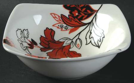 Velvet Flower (Rounded Square) Soup/Cereal Bowl
