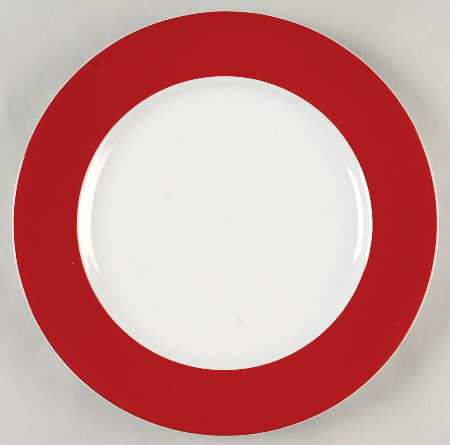 Red Band (Wide Red Rim, No Trim) by Crate &amp; Barrel