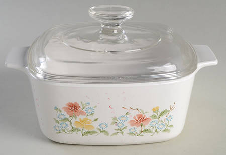 Autumn Meadow 1.5 Quart Square Casserole with Lid