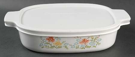 Autumn Meadow 1.5 Quart Square Casserole with Lid