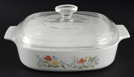 Autumn Meadow 1.5 Quart Square Casserole with Lid