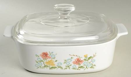 Autumn Meadow 2 Quart Square Casserole with Lid