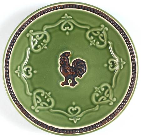 Elegant Rooster Salad Plate