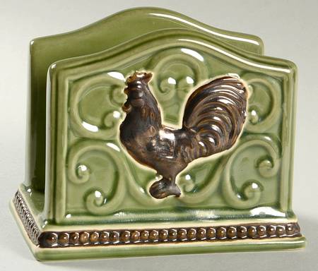 Elegant Rooster Napkin Holder