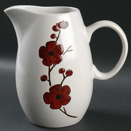 Crimson Bloom 48 Oz Pitcher