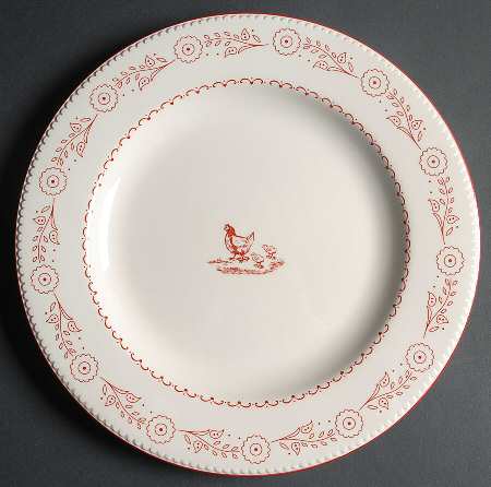 Red Friends Dinner Plate