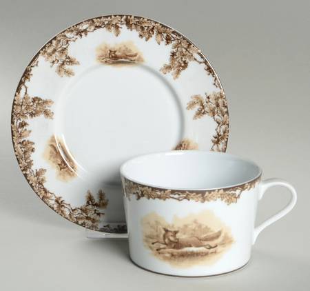 Flat Cup & Saucer Set