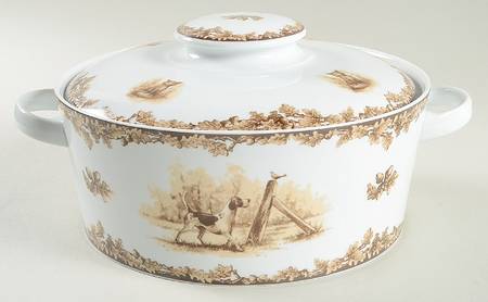 Aiken Round Covered Vegetable by C E Corey
