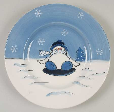 Snow Valley Salad Plate
