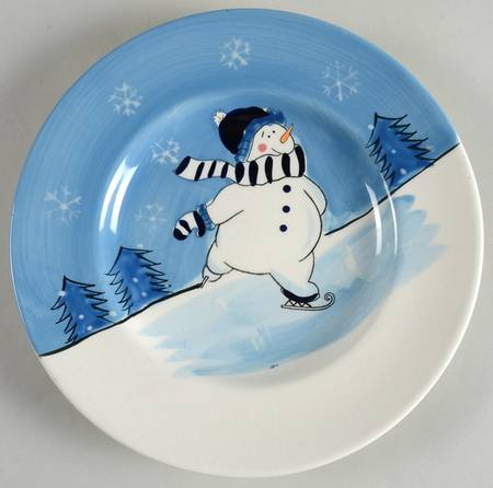 Snow Valley Salad Plate