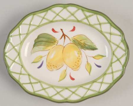 Tuscan Garden Canape Plate