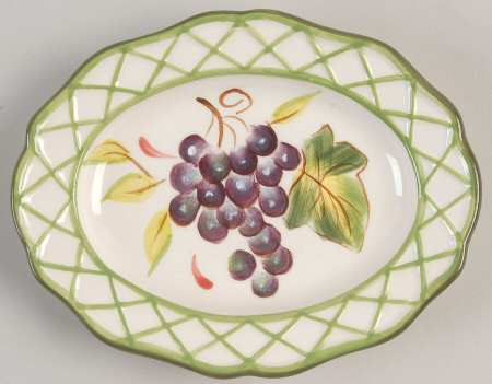 Tuscan Garden Canape Plate