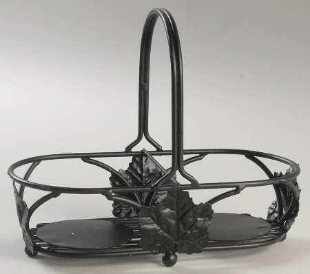 Tuscan Garden Metal Stand for Salt & Pepper