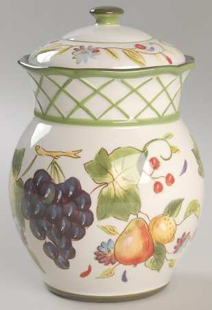 Tuscan Garden Small Canister & Lid