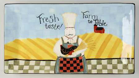 Farmers Market 18" Rectangular Serving Platter by Certified International